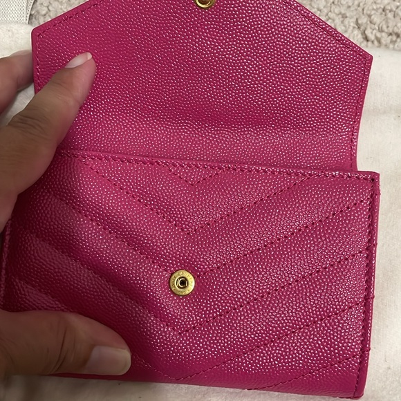 FINAL PRICE- YSL pink small envelope wallet - Picture 5 of 10